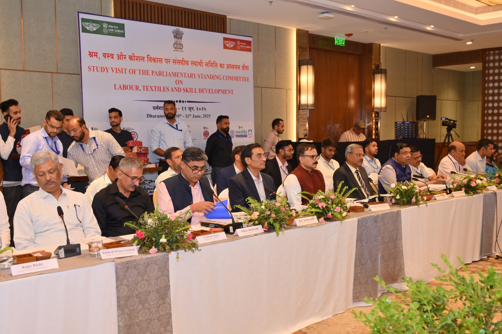 Study Visit of the Parliamentary Standing Committee on Labour , Textiles and Skill Development , Dharamshala (10th-11th June,2025)