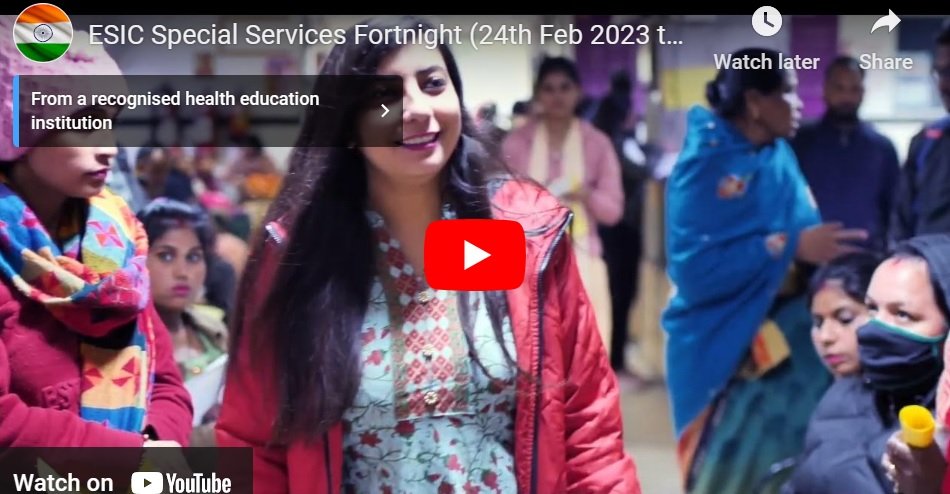 ESIC Special Services Fortnight 24th Feb 2023 to 10th Mar 2023 
